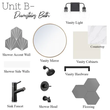 Unit B- Downstairs Bath Interior Design Mood Board by haleyjbrenneman on Style Sourcebook