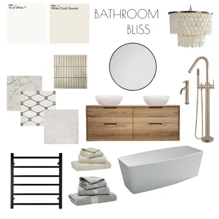 BATHROOM BLISS Interior Design Mood Board by Design Made Simple