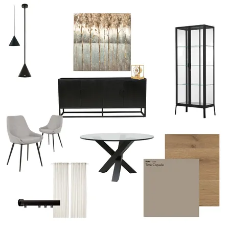 Contemporary Dining Room Interior Design Mood Board by Kahli Jayne Designs on Style Sourcebook