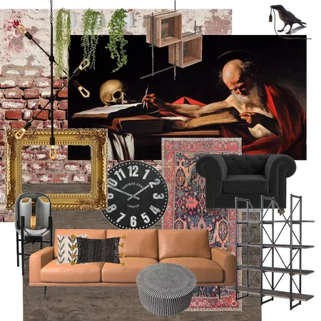 moody industrial Interior Design Mood Board by Crystal Nicholls on Style Sourcebook
