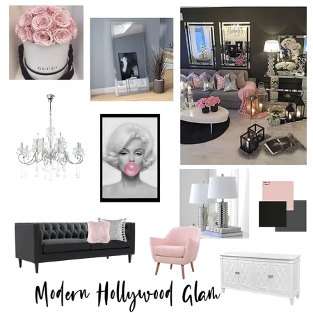 Hollywood Glam Interior Design Mood Board by Shandoll on Style Sourcebook