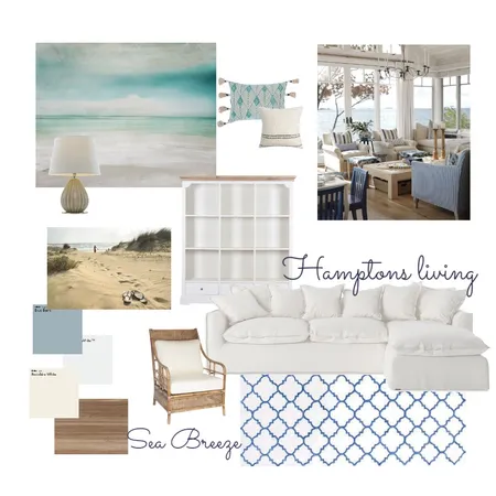 Hamptons Living Interior Design Mood Board by Sarah Schwer on Style Sourcebook