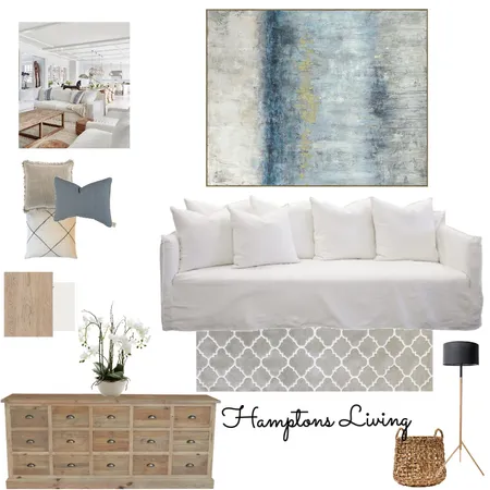 hamptons living Interior Design Mood Board by RebeccaWest