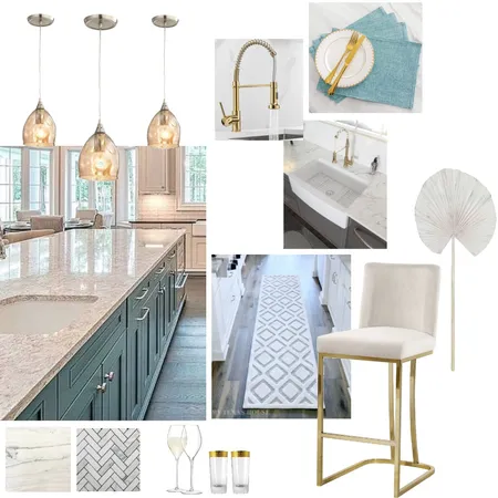 teal Interior Design Mood Board by milly