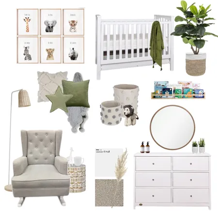 Neutral Nursery Interior Design Mood Board by Rebecca Jane Interiors on Style Sourcebook