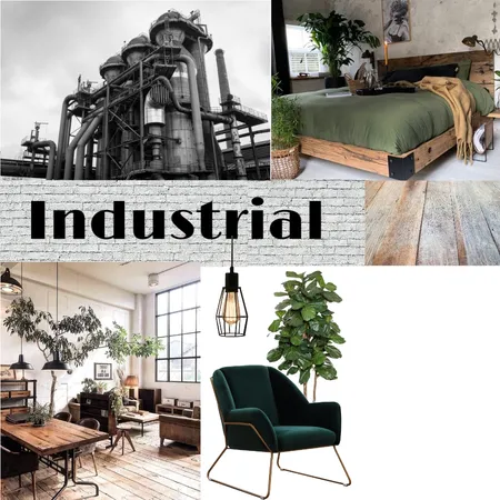 industrial Interior Design Mood Board by ValerieHormes on Style Sourcebook