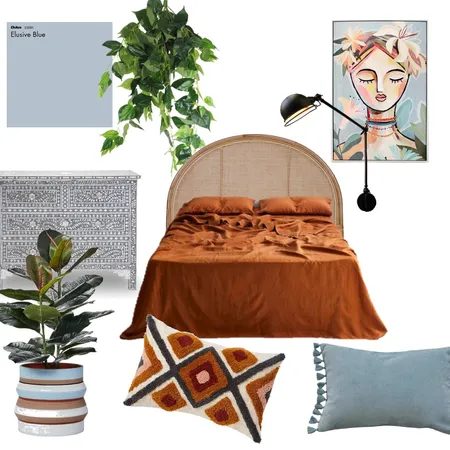 rust and blue Interior Design Mood Board by Lili on Style Sourcebook