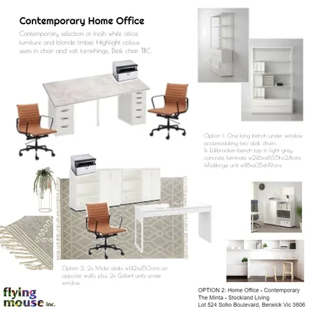 The Minta - Home Office - Contemporary Interior Design Mood Board by Flyingmouse inc on Style Sourcebook