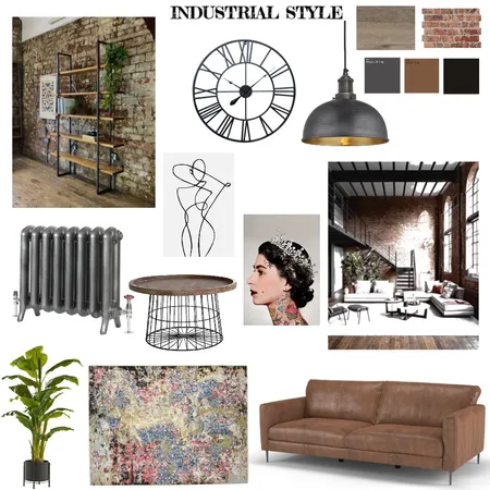 Industrial living room Interior Design Mood Board by Daria Pea on Style Sourcebook