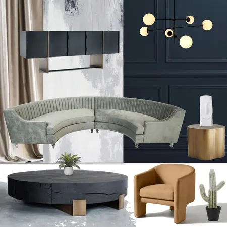 option 1 living room Interior Design Mood Board by Isha Sarda