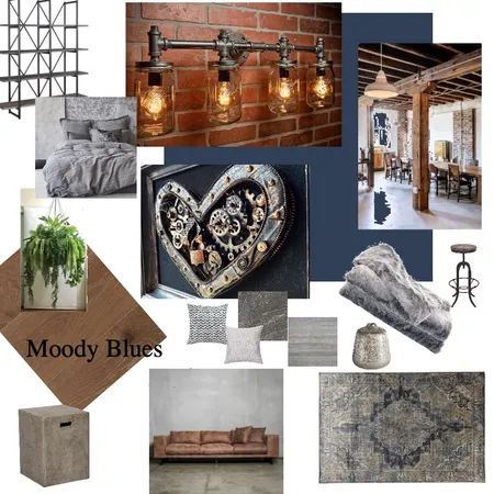 Industrial Mood Board Interior Design Mood Board by Margie Ferguson on Style Sourcebook