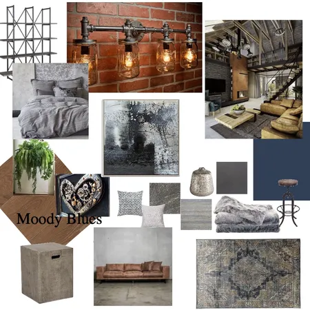 Industrial Mood Board Interior Design Mood Board by Margie Ferguson on Style Sourcebook
