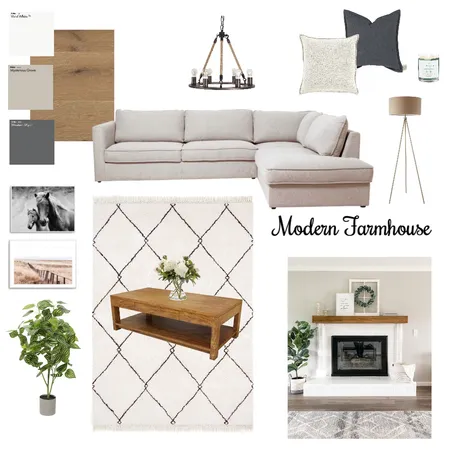 Modern Farmhouse Interior Design Mood Board by NicolaWeir on Style Sourcebook