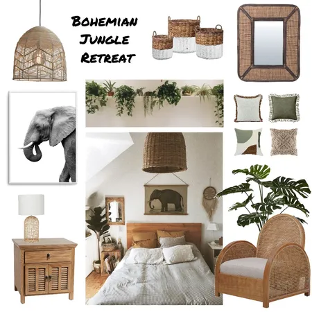 Boho Jungle Retreat Interior Design Mood Board by Ciara Kelly on Style Sourcebook