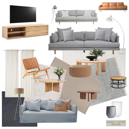 Industrial Hamptons Living Room Interior Design Mood Board by Kahli Jayne Designs on Style Sourcebook