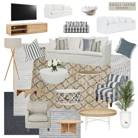 Hamptons Coastal Living Interior Design Mood Board by Kahli Jayne Designs on Style Sourcebook