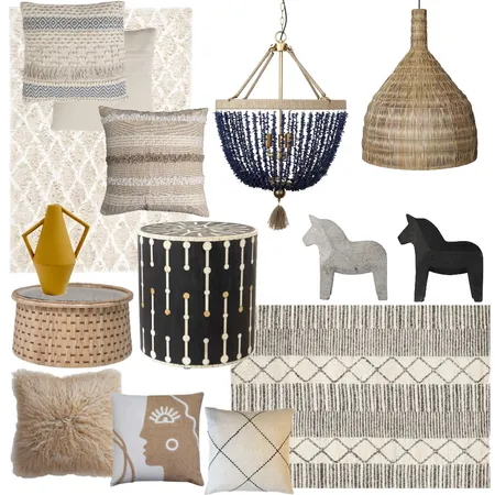 Scandiboho Interior Design Mood Board by Louise Kenrick on Style Sourcebook