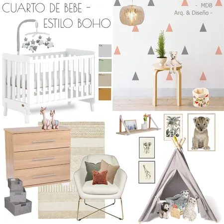 BABY BOHO STYLE 2 Interior Design Mood Board by MACARENABROCHERO on Style Sourcebook