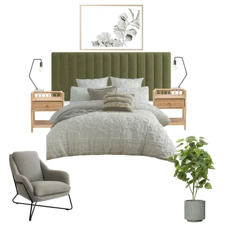 Olive Green Master Interior Design Mood Board by ESST. INTERIORS on Style Sourcebook