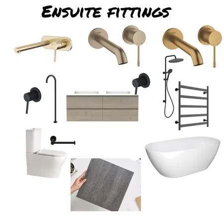 Ensuite fittings Interior Design Mood Board by Kezzareyn on Style Sourcebook