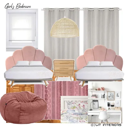 X Girls Bedroom Interior Design Mood Board by court_dayle on Style Sourcebook