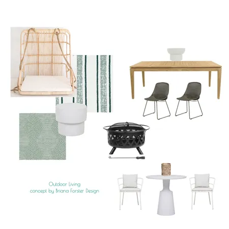 Kin Kin Cottage - Outdoor Living Interior Design Mood Board by Briana Forster Design