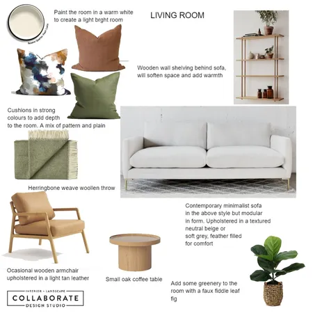 Ledbury Road Living Room Interior Design Mood Board by Jennysaggers