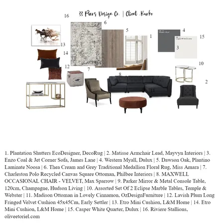 Module Ten Interior Design Mood Board by 33 Pears on Style Sourcebook