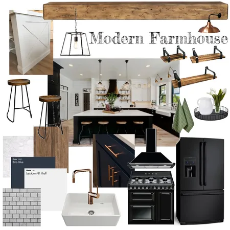 Modern Farmhouse Kitchen Interior Design Mood Board by lianaella28 on Style Sourcebook