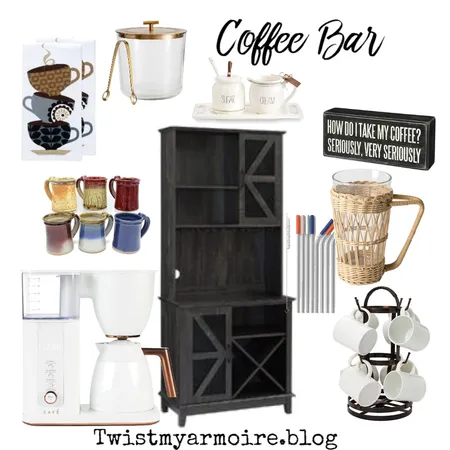 Coffee Bar Interior Design Mood Board by Twist My Armoire on Style Sourcebook