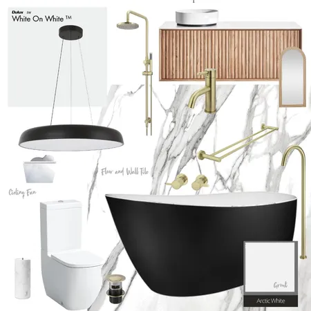 D + L Bathroom Interior Design Mood Board by Krogh's Nest Living on Style Sourcebook