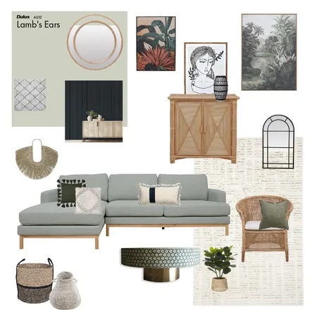 Sage Green Interior Design Mood Board by Elleka