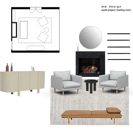 Wyatt Project - Reading Room Interior Design Mood Board by Henry Weir on Style Sourcebook