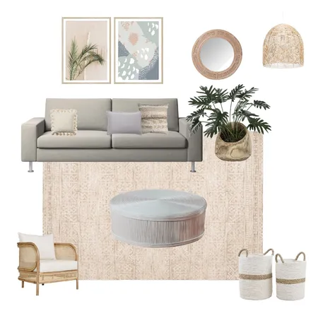 Neewa Beige And Ivory Tribal Transitional Rug Interior Design Mood Board by jodelacruz on Style Sourcebook