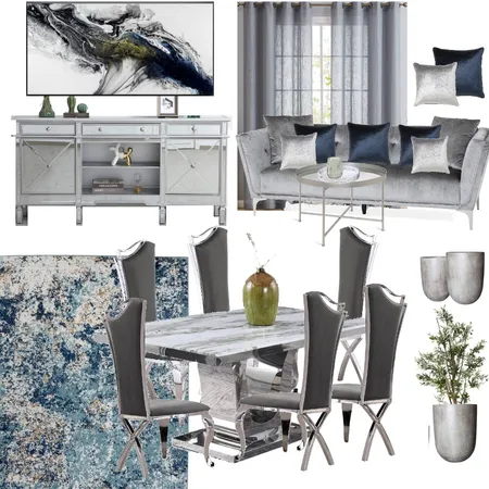 DINING ROOM GLAM Interior Design Mood Board by Spaces&You