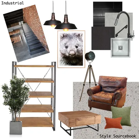 Industrial Interior Design Mood Board by kirstycar