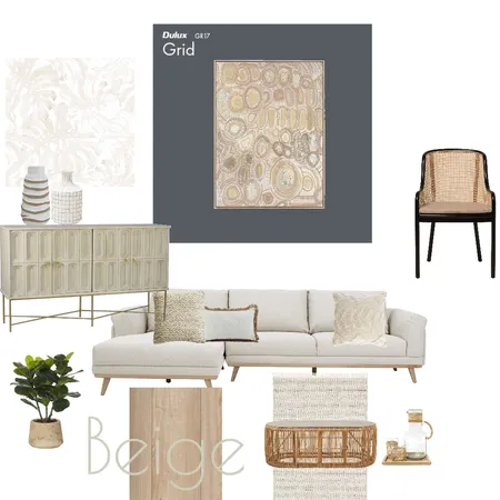 Beige Interior Design Mood Board by Beautiful Rooms By Me