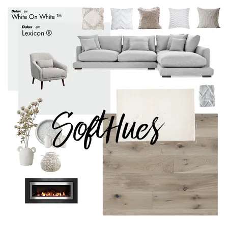 Living Room - Soft Hues Interior Design Mood Board by ashbentley