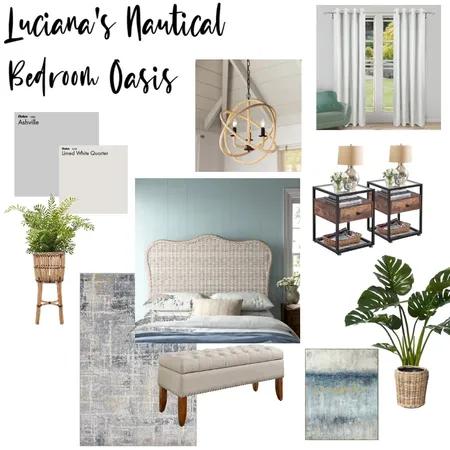 Luciana's Nautical Bedroom Interior Design Mood Board by SydneyFranke