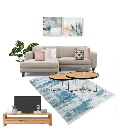 סלון מודרני ורוד טורקיז Interior Design Mood Board by renanahuminer on Style Sourcebook