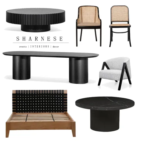 Black Statement Pieces Interior Design Mood Board by jadec design on Style Sourcebook