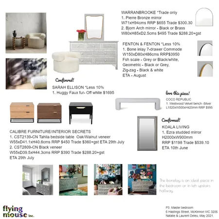 Deleu- P3 Master brm Interior Design Mood Board by Flyingmouse inc on Style Sourcebook