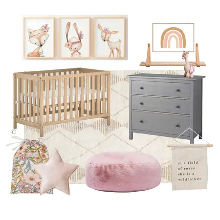 Girls Room - Mentone Interior Design Mood Board by styledbymona on Style Sourcebook