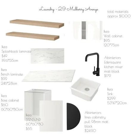 laundry - 29 mulberry av Interior Design Mood Board by REBA & CO on Style Sourcebook