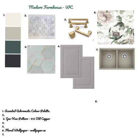 Modern Farmhouse - Mudroom Interior Design Mood Board by Dorothea Jones
