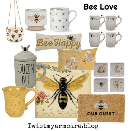 Bee Interior Design Mood Board by Twist My Armoire on Style Sourcebook