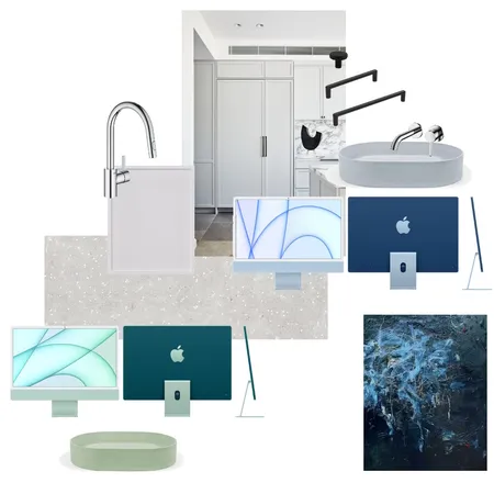 Blue nood Interior Design Mood Board by joanneho on Style Sourcebook
