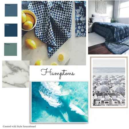 Hamptons Interior Design Mood Board by Kimberley
