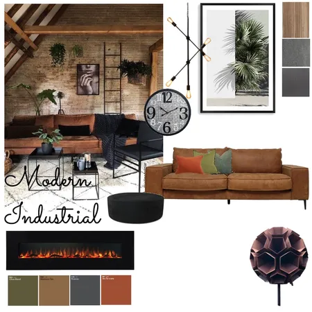 Modern Industrial Interior Design Mood Board by Nicole Slade on Style Sourcebook