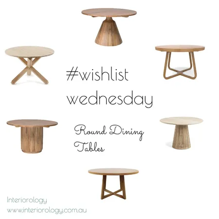 Round Dining Tables Interior Design Mood Board by interiorology on Style Sourcebook